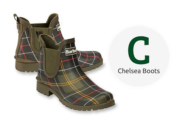 Chelsea Boots Chelsea Gummistiefel im Barbour Tartan