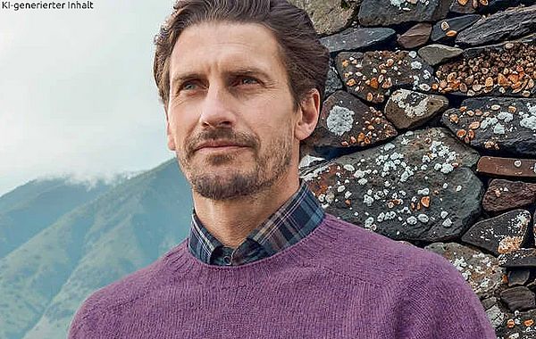 Strickpullover mit Rundhals