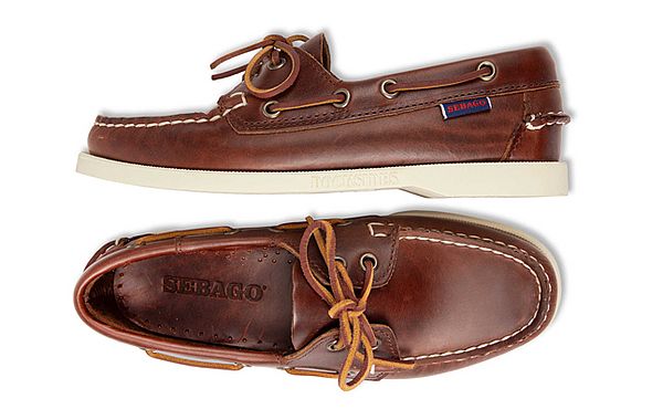 Klassische Bootsschuhe aus Leder von Sebago