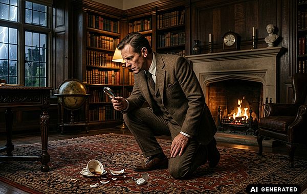 Klassisch englischer Detektiv ermittelt im englischen Landhaus