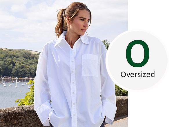 Oversized Look Bluse im Oversized-Stil