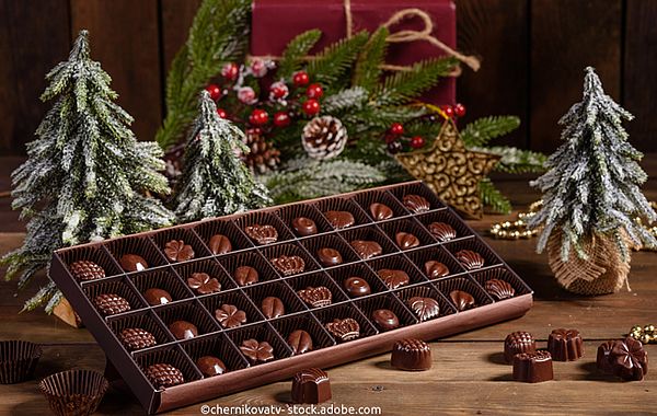 Pralinen & Co in weihnachtlicher Verpackung