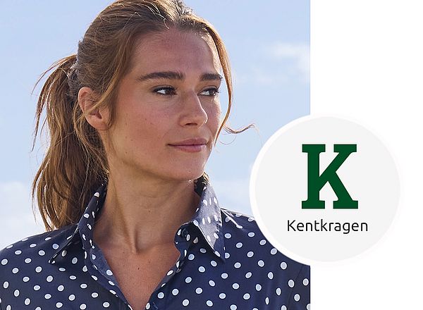 Kleid mit Kentkragen