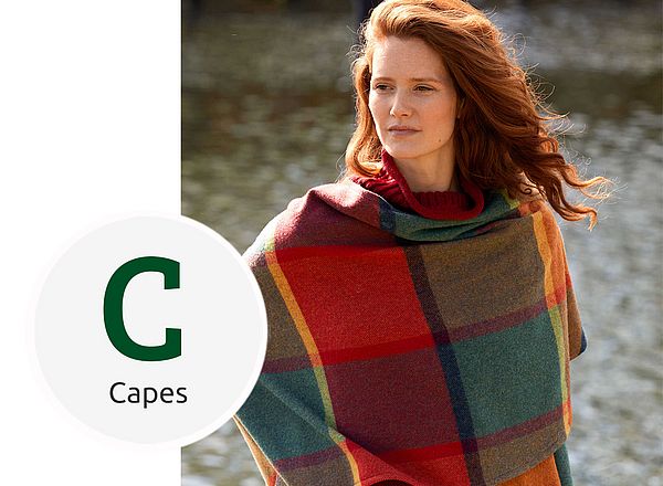 Strick-Poncho