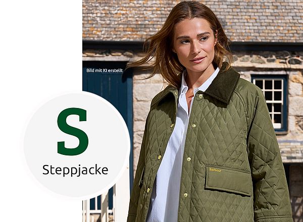 Leichte Steppjacke im British Style