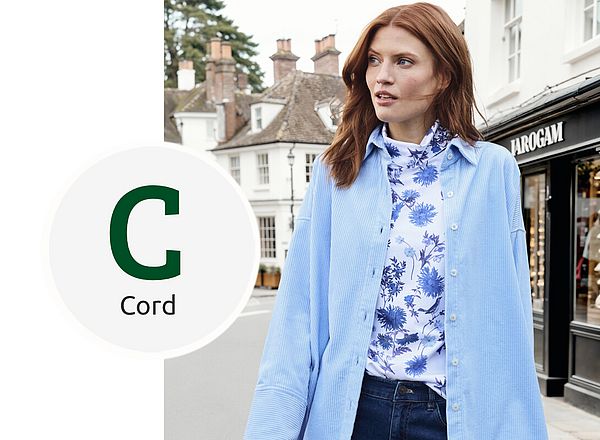 Modernes Cord-Overshirt für Damen