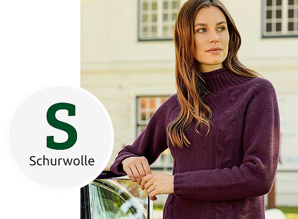 Winterpullover aus Schurwolle