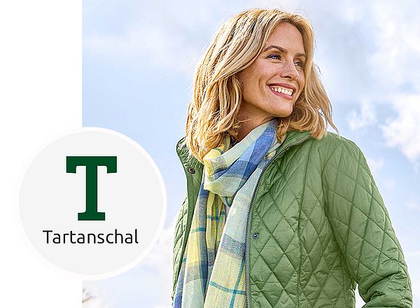 Leichter Karoschal für den Sommer
