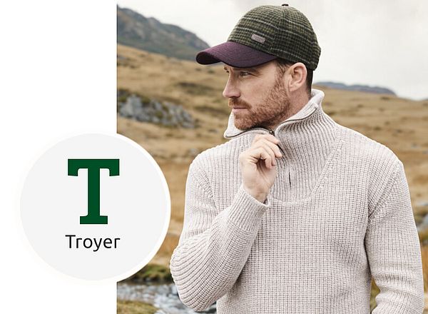 Mann im Troyer vom Irelands Eye