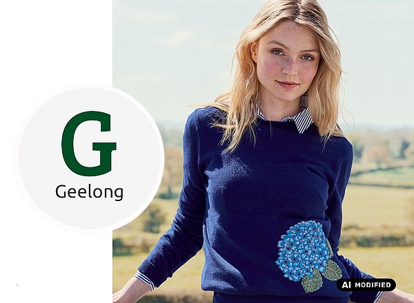Damenpullover aus Geelong-Wolle