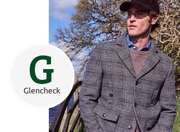 Glencheck Herrenjacke im Prince of Wales Check