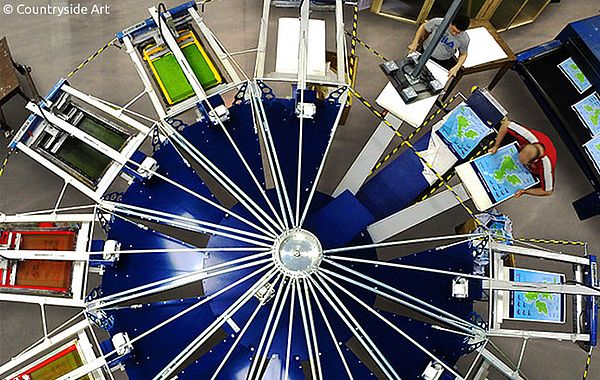 10 Colour Automatic Screen Printing Carousel 