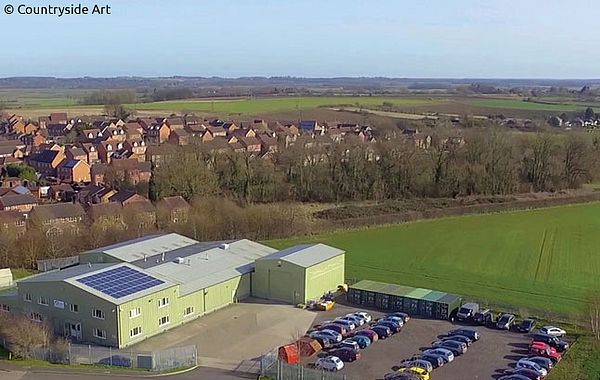 Countryside Factory Building in Lincolnshire Wolds