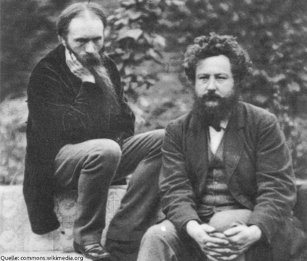 Edward Burne-Jones und William Morris 1874