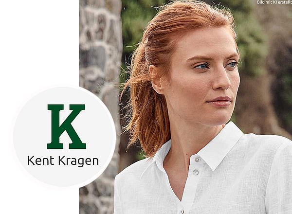 Sommerbluse mit Kentkragen