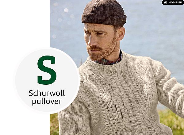 Schurwoll-Pullover Winterpullover aus Schurwolle