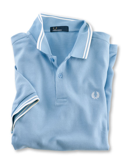 Fred-Perry-Polo in Hellblau