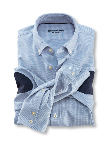 Hemd aus warmem Oxford-Jersey