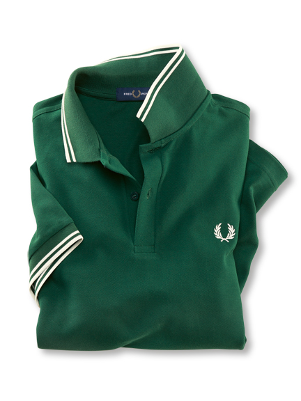 Fred-Perry-Polo in Racing Green