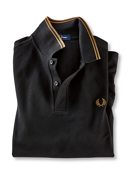 Schwarzes Fred-Perry-Polo