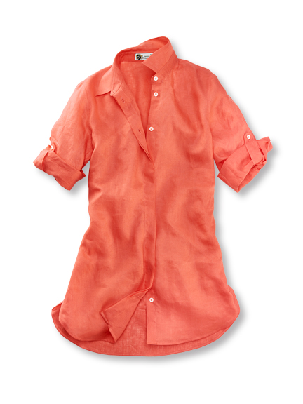 Longbluse 'Carol' in Mandarine