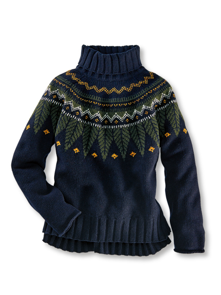 Barbour-Pullover mit Fair-Isle-Muster