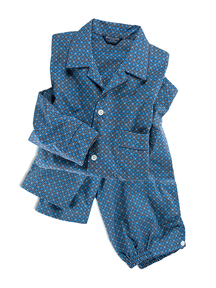 Herrenpyjama im Krawattendesign