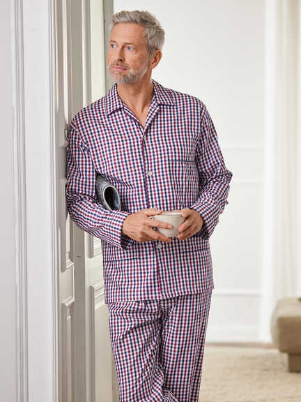 Klassischer 'Gingham'-Pyjama