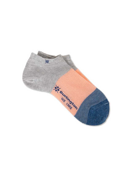 Sommerliche Burlington-Socken in Grau-Blau