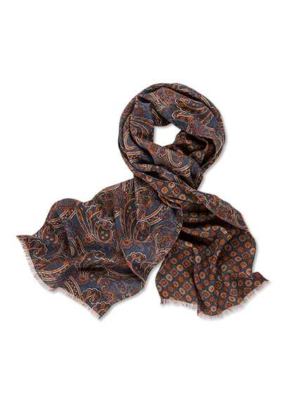 Wollschal mit Paisley-Muster