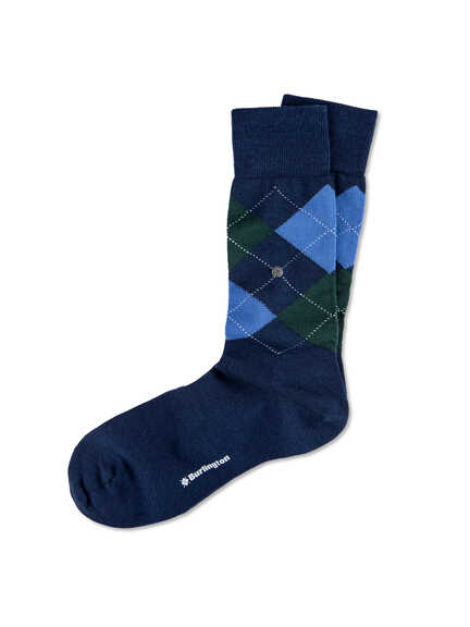 Blaue Argylesocken von Burlington