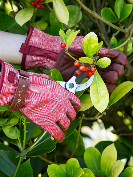 Garten-Handschuhe aus Tweed