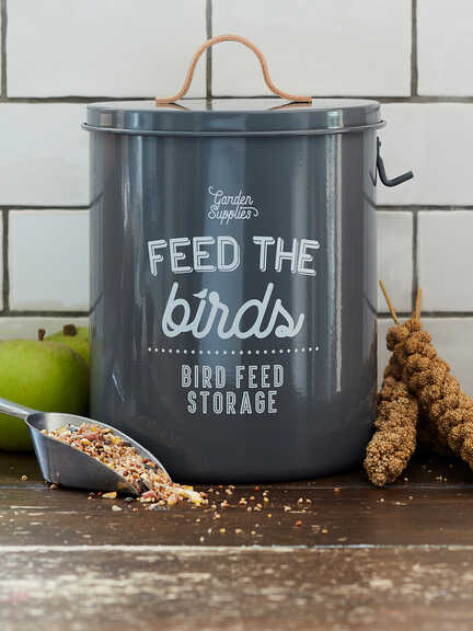 Vogelfutterdose 'Feed the birds'