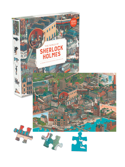 1000-Teile-Puzzle 'Die Welt von Sherlock Holmes'