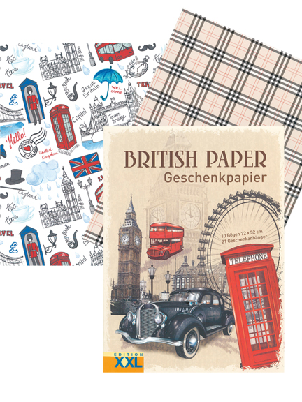 Geschenkpapier-Set 'British Paper'