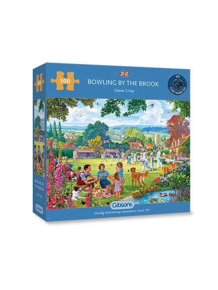 500-Teile-Puzzle 'Bowling by the Brook'