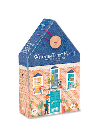 Doppelseitiges Puzzle 'Welcome to my home'