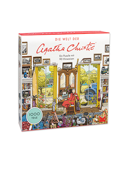 Puzzle mit Poster Die Welt der Agatha Christie