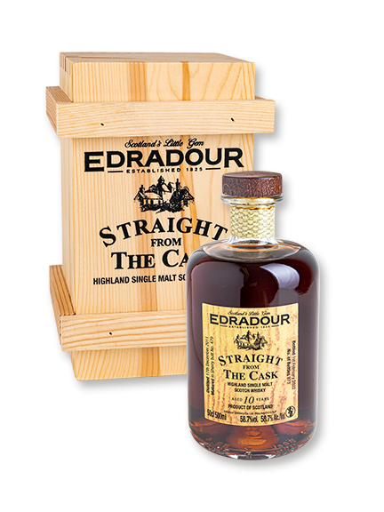 Edradour 10 Jahre alter Single Malt Scotch Whisky in Fassstärke