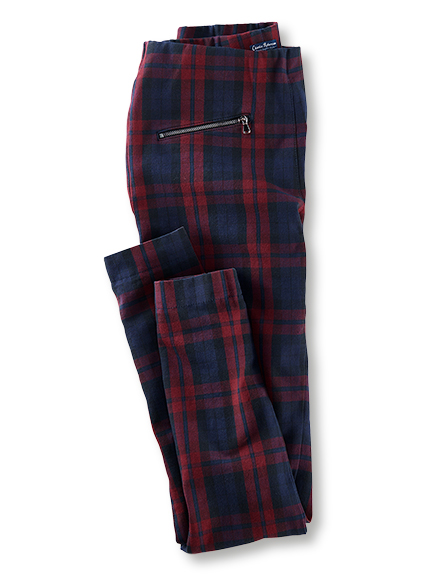 Damenhose im 'Red Blue Tartan'