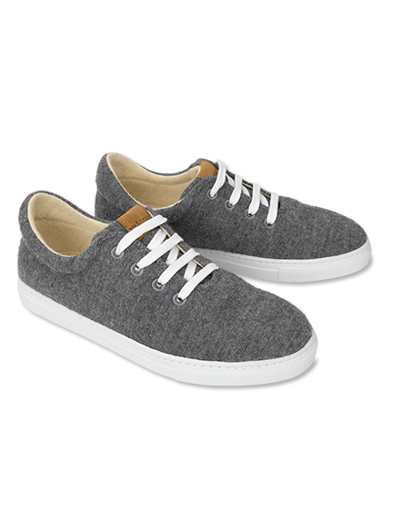 Merino-Sneaker in Grau