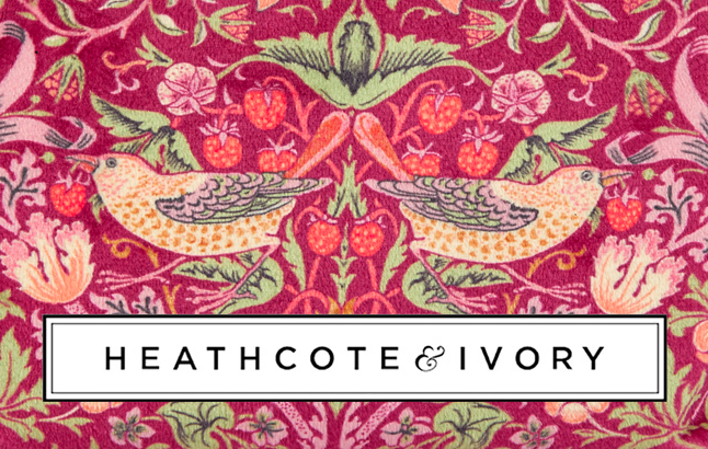 Heathcote & Ivory Design Strawberry Thief