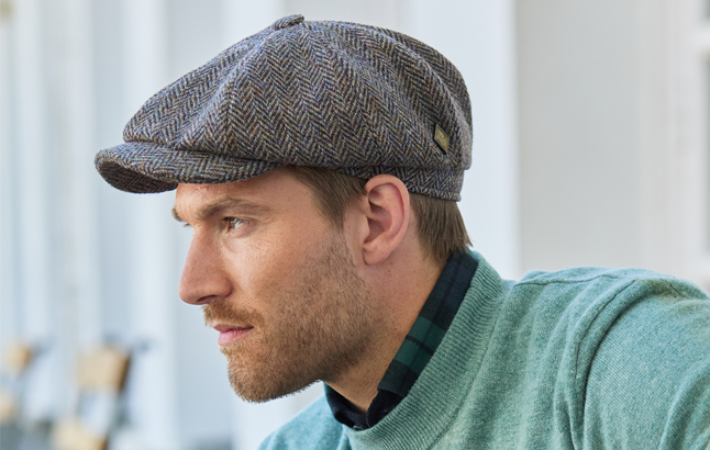 Kappen aus englischem Tweed