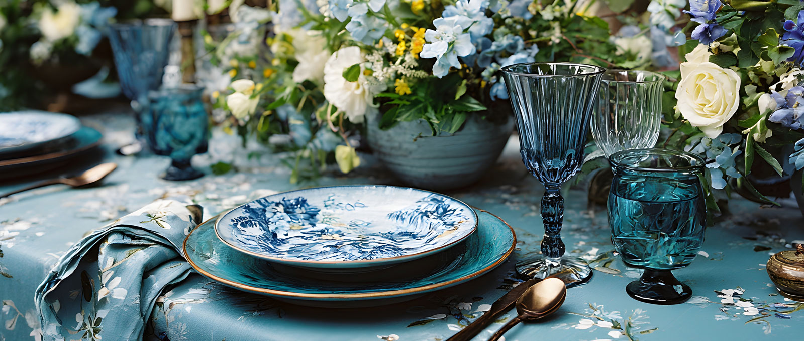 Elegant gedeckter Tisch