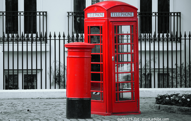 Rote Telefonzelle & Roter Briefkasten - britische Design Ikonen aus London