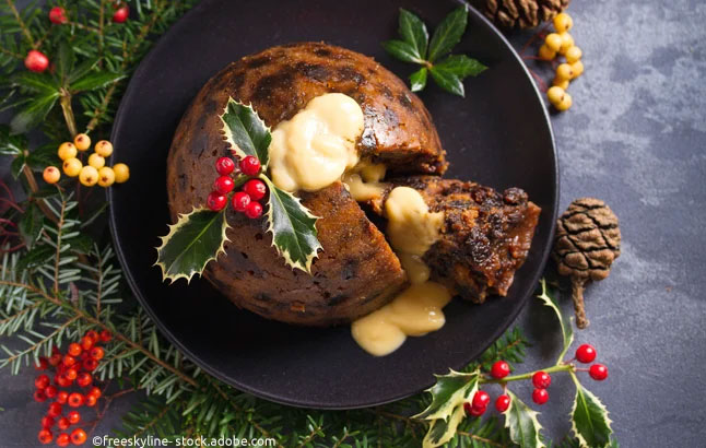 Christmas Pudding von oben