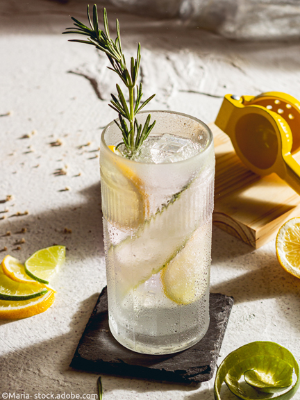 Gin Cocktail mit Zitronensaft