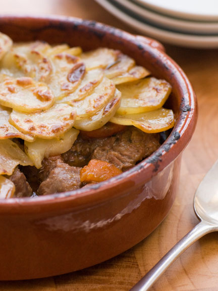 Topf mit Lancashire Hot Pot