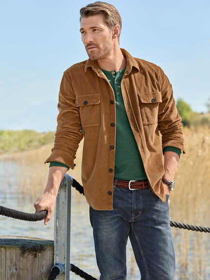 Cord-Overshirt von Herringbone
