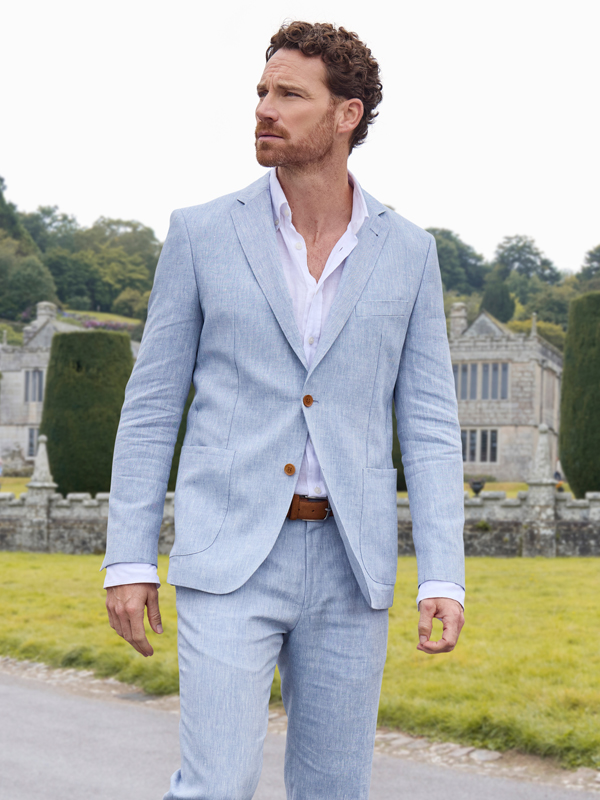 Leinenmode für Herren Leinenanzug